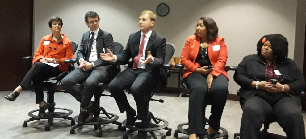people speaking at central six workforce academy