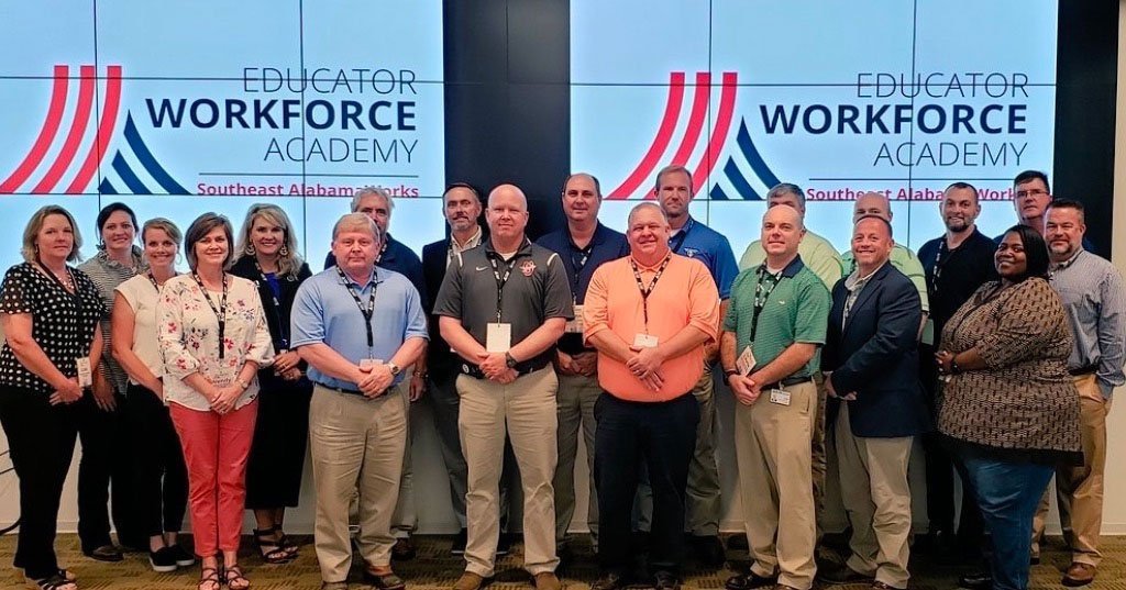 group image of educators at workforce academy