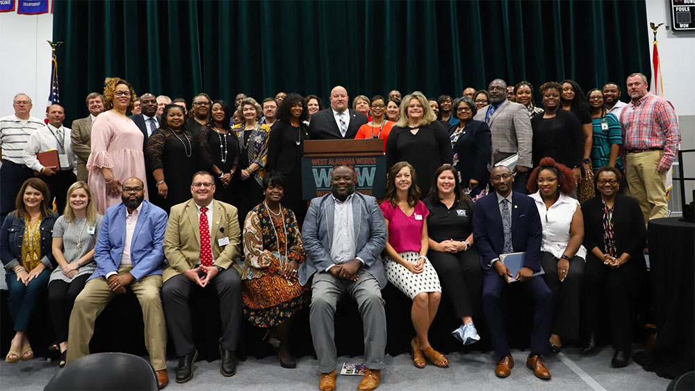 Graduates from educator workforce academy posing for picture