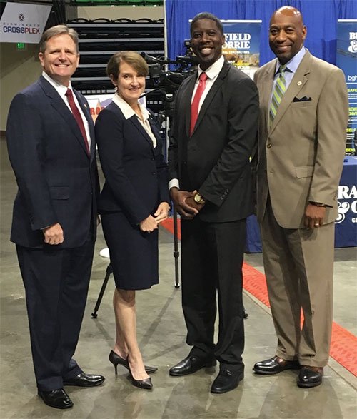 Group poses for image at Second Chance Job Fair